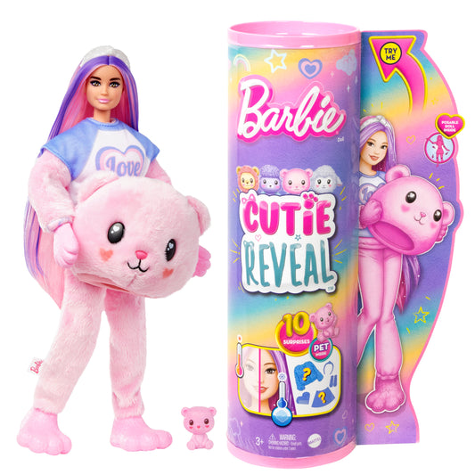 Barbie - Cutie Reveal Cozy Cute Tees Nalle